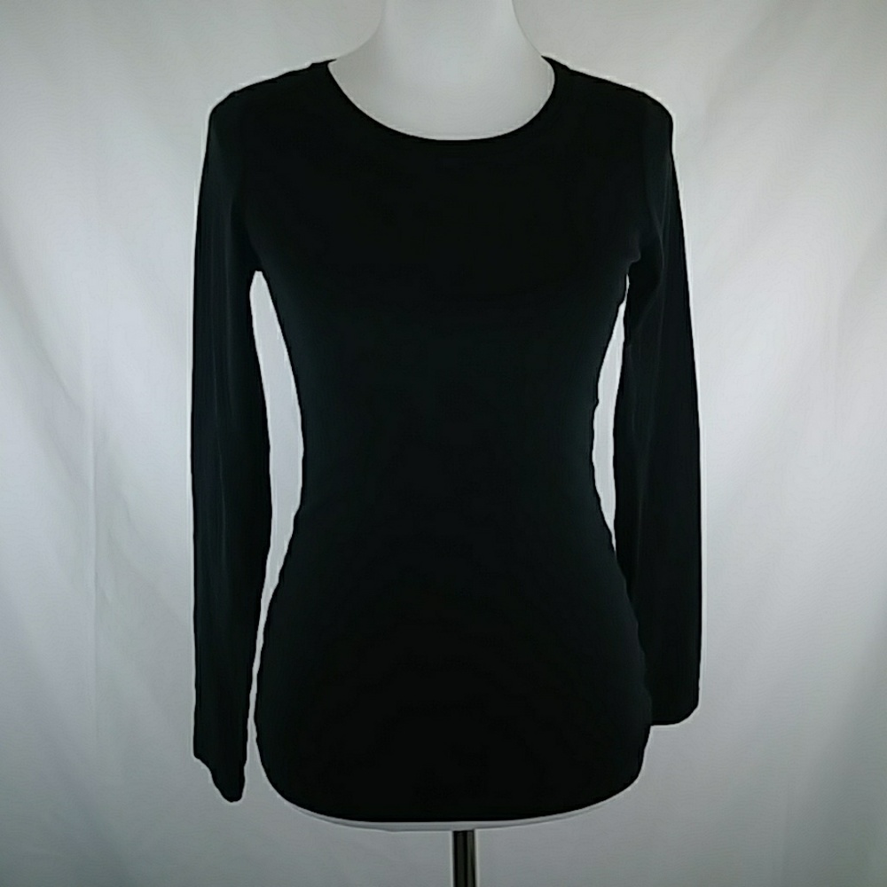 J. Crew Women's black longsleeve T-shirt M